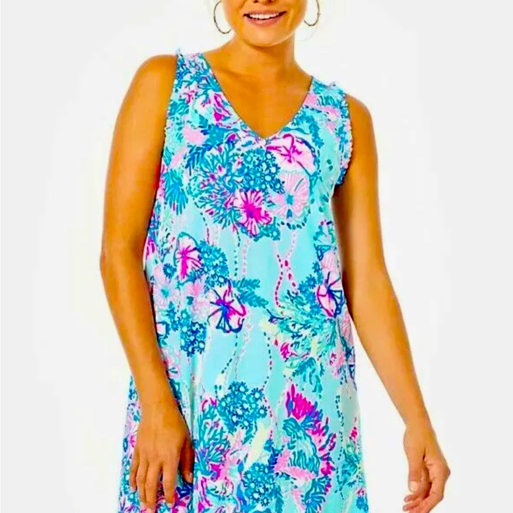 Lilly Pulitzer Dress Size Aron Dress Beach You to It Blue